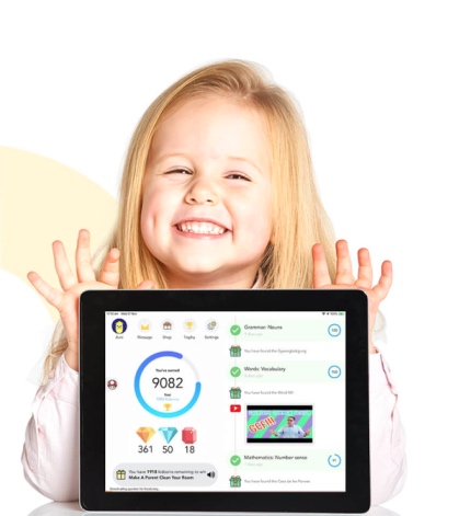KidSmart is a learning app with games to keep the kids enagaged and motivated