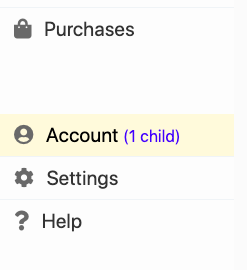 your account details