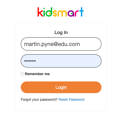 login to kidsmart website