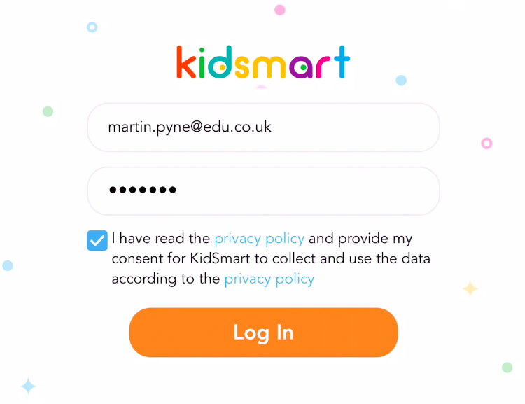 login to kidsmart app
